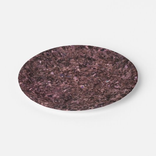 Natuurlijk steenpatroon papieren bordje (Gekanteld)