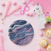 Natuurlijk steenpatroon papieren bordje (Feest)