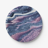 Natuurlijk steenpatroon papieren bordje (Voorkant)