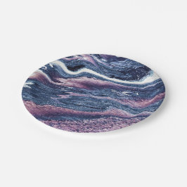 Natuurlijk steenpatroon papieren bordje