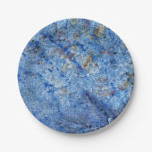 Natuurlijk steenpatroon papieren bordje (Voorkant)