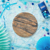 Natuurlijk steenpatroon papieren bordje (Feest)