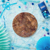 Natuurlijk steenpatroon papieren bordje (Feest)