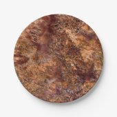 Natuurlijk steenpatroon papieren bordje (Voorkant)
