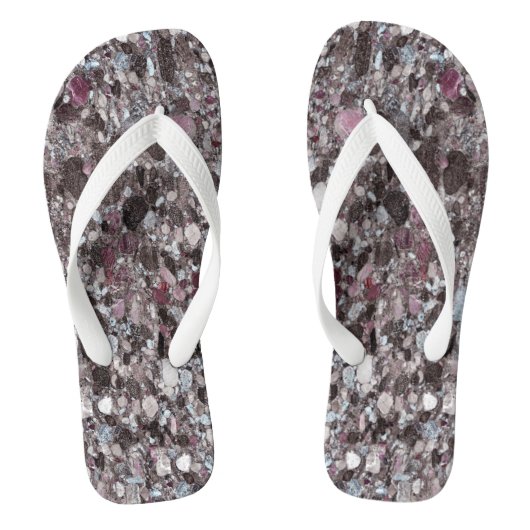 Natuurlijk steenpatroon teenslippers (Voetbed)