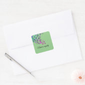 Natuurlijk stijlvol vierkante sticker (Envelop)