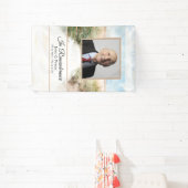 Natuurlijk strand viering van het leven begrafenis spandoek (Insitu)