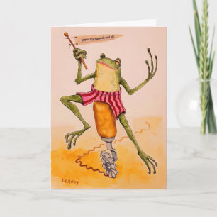 Natuurlijk Toad Verjaardag Opgevouwen Note Kaart