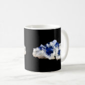 Natuurlijk Transparant Diepblauw Fluoriet Kristal  Koffiemok (Voorkant rechts)