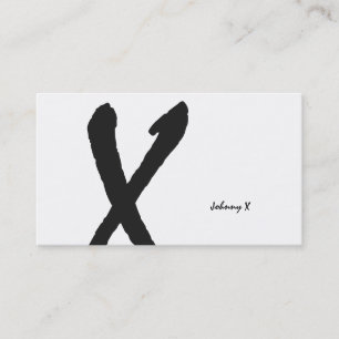 Natuurlijk Type Monogram (witte achtergrond) Visitekaartje