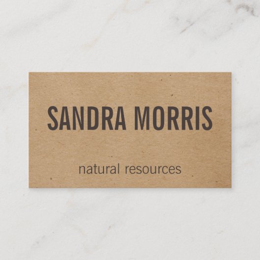 Natuurlijk Visitekaartje (Voorkant)