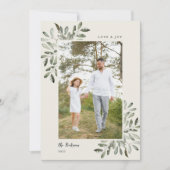 Natuurlijk vrolijk | Dubbelzijdige foto Feestdagenkaart (Voorkant)