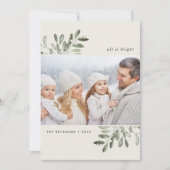 Natuurlijk vrolijk | Verticale vakantiefotokaart Feestdagenkaart (Voorkant)