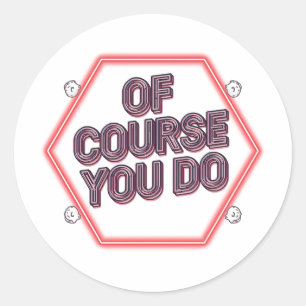 Natuurlijk Wel Ronde Sticker