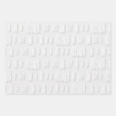 Natuurlijk wit patroon inpakpapier vel (Voorkant 2)