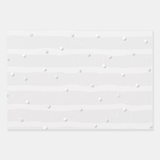 Natuurlijk wit patroon inpakpapier vel (Voorkant)