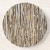 Natuurlijk woloppervlak_palmboom Hair_Hula Skirt Zandsteen Onderzetter (Voorkant)