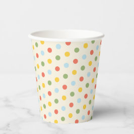 Natuurlijk Wonder Polka Dot Patroon Papieren Bekers