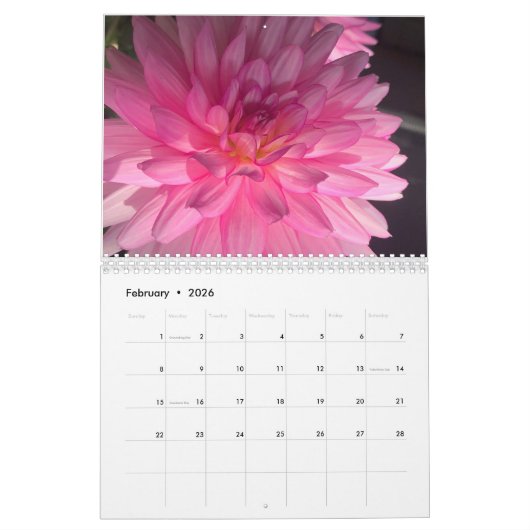Natuurlijk wonder Two Page MediumCalendar, White 2 Kalender (Feb 2026)