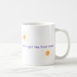 Natuurlijk zie ik er niet druk uit... koffiemok