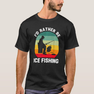 Natuurlijk zijn onze hengels kort. Het vriest hier T-shirt