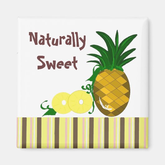 Natuurlijk Zoete Ananas Magneet (Voorkant)