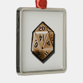 Natuurlijke 20 metalen ornament (Rechts)