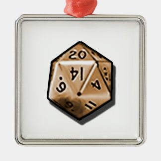 Natuurlijke 20 metalen ornament