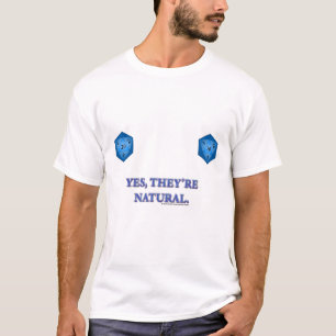Natuurlijke 20s t-shirt