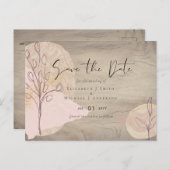 Natuurlijke aarde rustieke bos bladeren briefkaart (Voorkant / Achterkant)