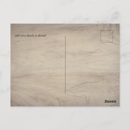 Natuurlijke aarde rustieke bos bladeren briefkaart (Achterkant)