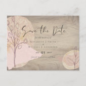 Natuurlijke aarde rustieke bos bladeren briefkaart (Voorkant)