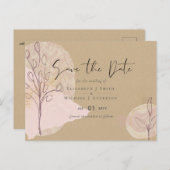 Natuurlijke Aarde Rustieke Bosland Herfstbladeren  Briefkaart (Voorkant / Achterkant)