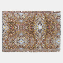 Natuurlijke Aarde Tonen Kralen Print Deken