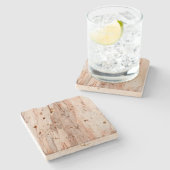 Natuurlijke Aarde Travertine Onderzetter (Zijkant)