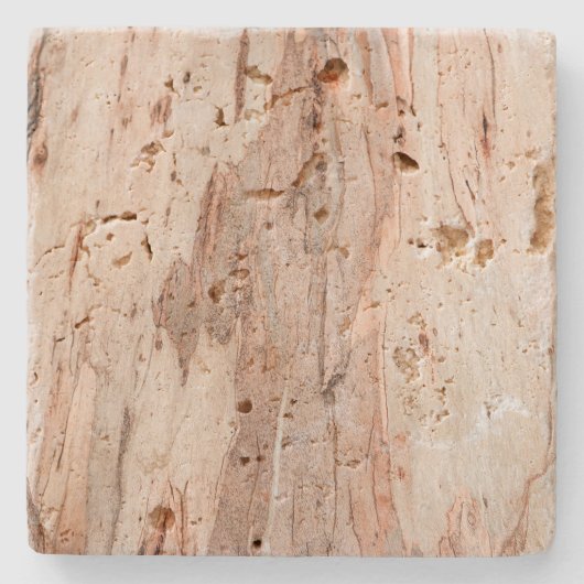 Natuurlijke Aarde Travertine Onderzetter (Voorkant)