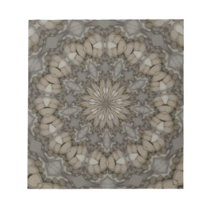 Natuurlijke aardetinten Mandala-patroon Notitieblok