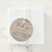 Natuurlijke aardrijke bossen bedankjes labels (In situ)