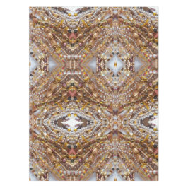 Natuurlijke aardtonen kralen Print Tafelkleed