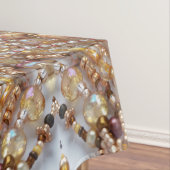 Natuurlijke aardtonen kralen Print Tafelkleed (Voorbeeld)
