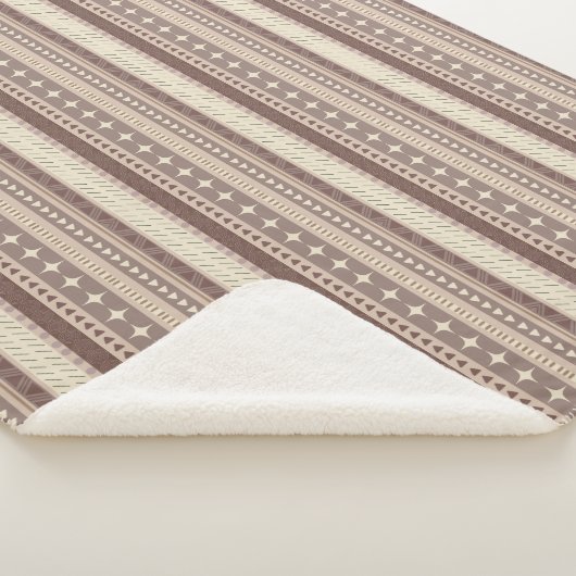 Natuurlijke aardtonen sherpa deken (3/4)