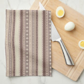 Natuurlijke aardtonen theedoek (Quarter Fold)