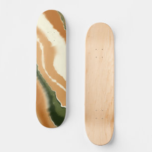 Natuurlijke Abstracte Geode-Waterverf Persoonlijk Skateboard