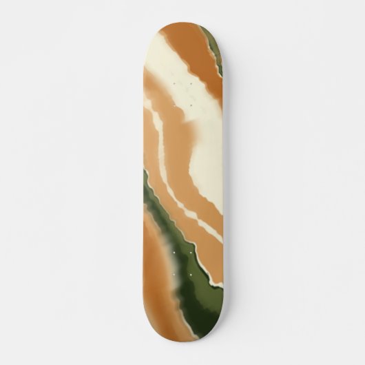 Natuurlijke Abstracte Geode-Waterverf Persoonlijk Skateboard (Voorkant)