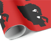 Natuurlijke afrodekplaatafbeelding cadeaupapier (Rol Hoek)