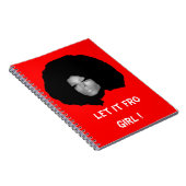 Natuurlijke afrodekplaatafbeelding notitieboek (Rechterzijde)