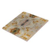 Natuurlijke agaatsteen, authentieke kleuren en ont tegeltje (Zijkant)