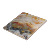 Natuurlijke agaatsteen, authentieke kleuren en ont tegeltje (Zijkant)