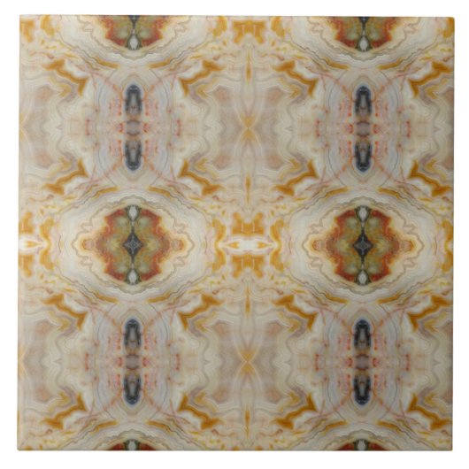 Natuurlijke agaatsteen, authentieke kleuren en ont tegeltje (Voorkant)