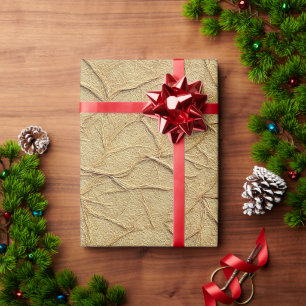 Natuurlijke ambachtelijke papiestructuur in warm b cadeaupapier